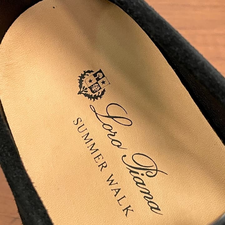 Loro Piana Suede Slip-On Loafers in Black Suede