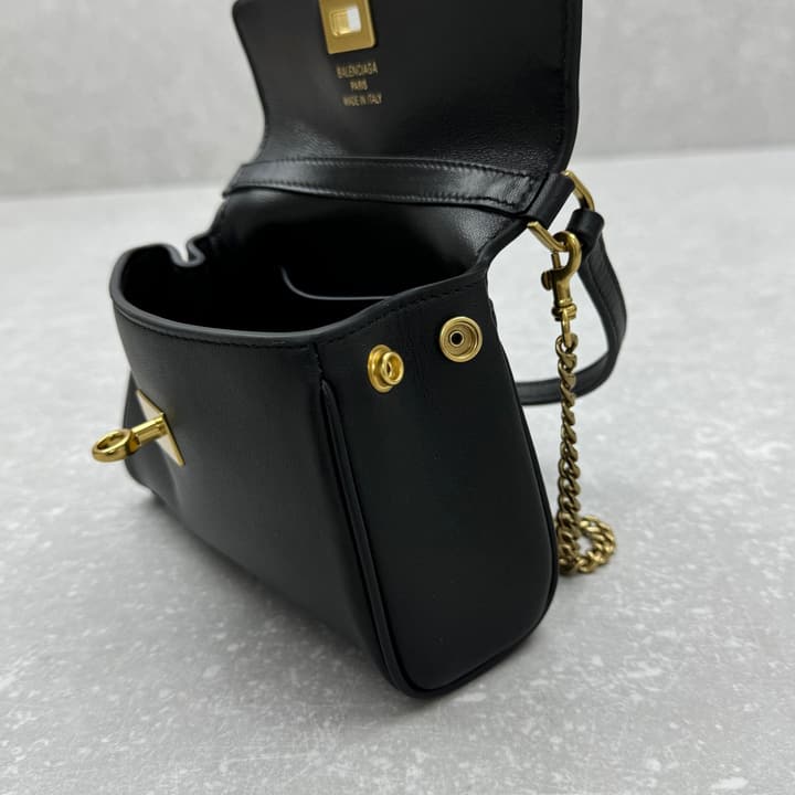 Balenciaga Rodeo Nano Chain Bag in Black