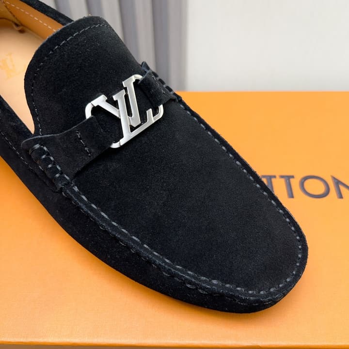 Louis Vuitton Monte Carlo Moccasin Loafers in Black Smooth Leather