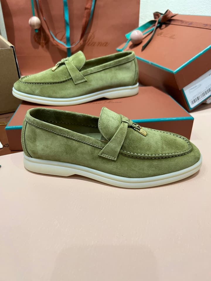 Loro Piana My Charms Suede Loafers