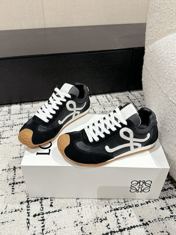Loewe Ballet Runner 2.0 Sneakers – 2025 Runway Collection in Black
