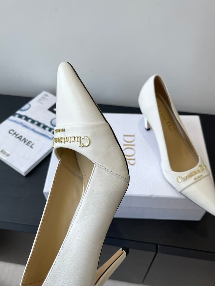 Dior My Dior Pointed-Toe Slingback Heels – 25SS in Patent Black