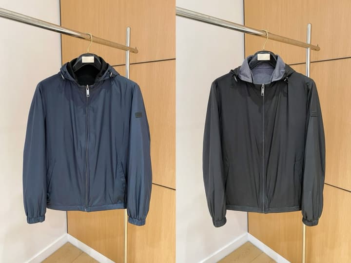 Zegna 2025 Men's Casual Jacket – 2025 Collection in Charcoal Gray