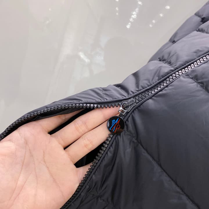 Moncler Men's Hooded Goose Down Jacket – 2025FW in Dark Gray