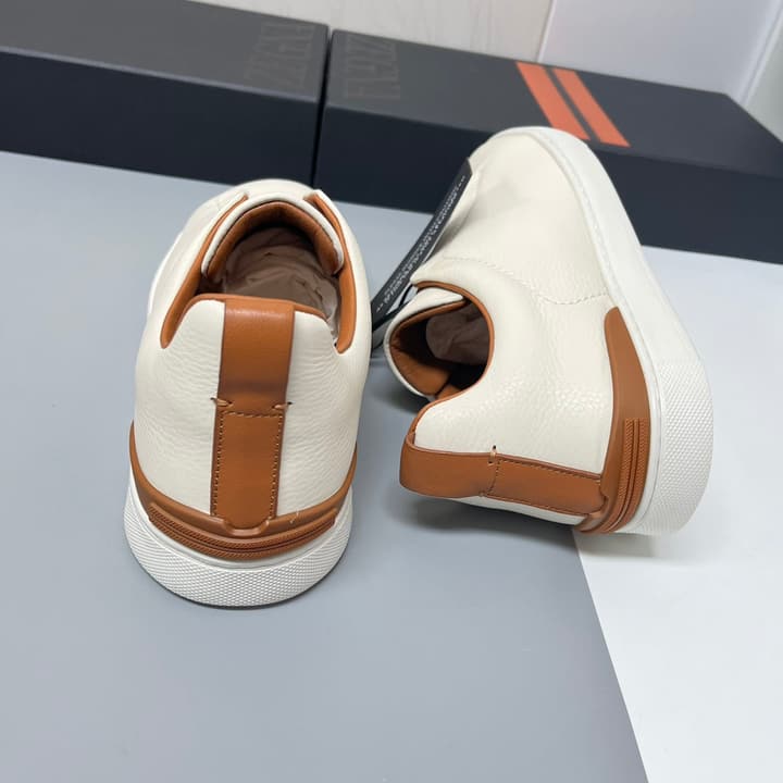 Zegna SECONDSKIN Triple Stitch™ Casual Sneakers in Monochromatic Black