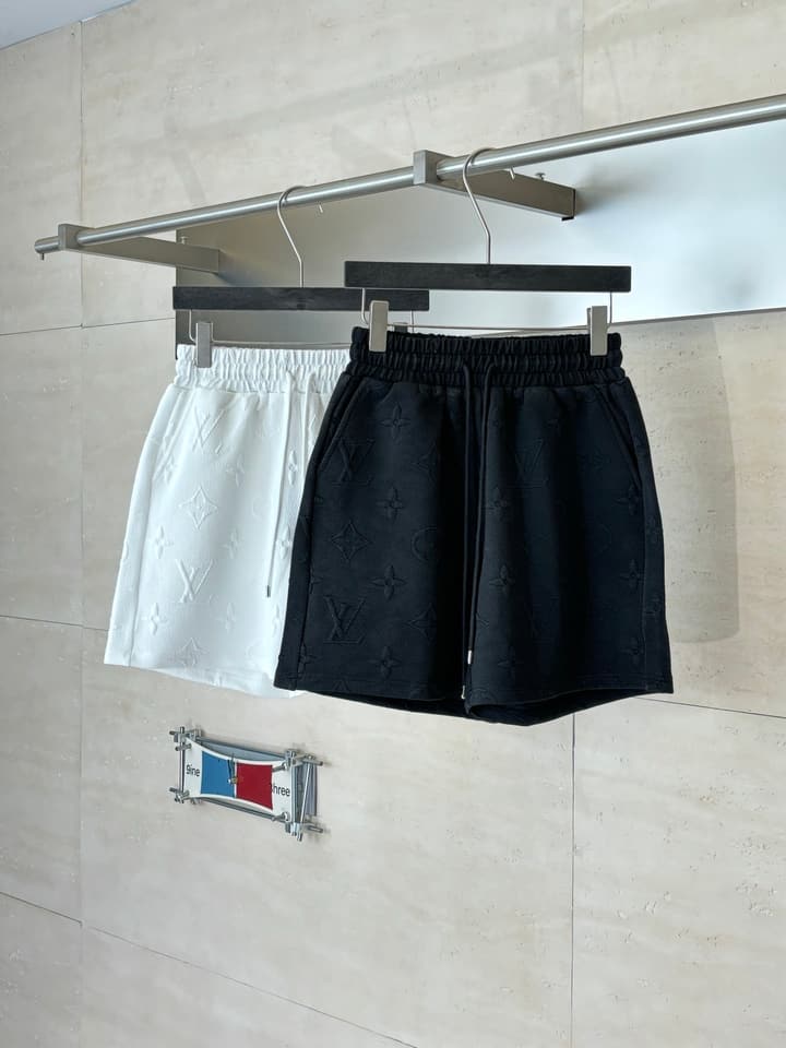 Louis Vuitton Monogram Embossed Jacquard Shorts in Black