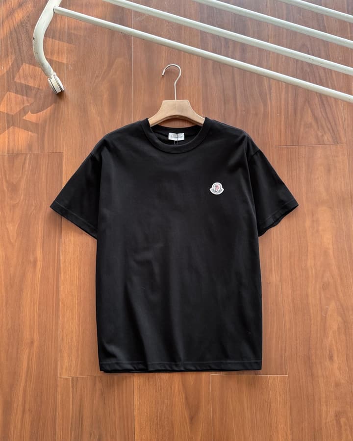 Moncler Classic Logo Cotton T-Shirt in Bright Green