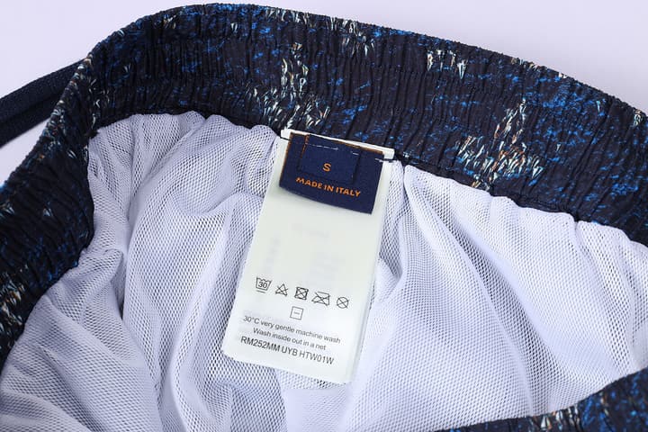 Louis Vuitton Monogram Print Beach Drawstring Shorts – 25SS in Navy Monogram Print