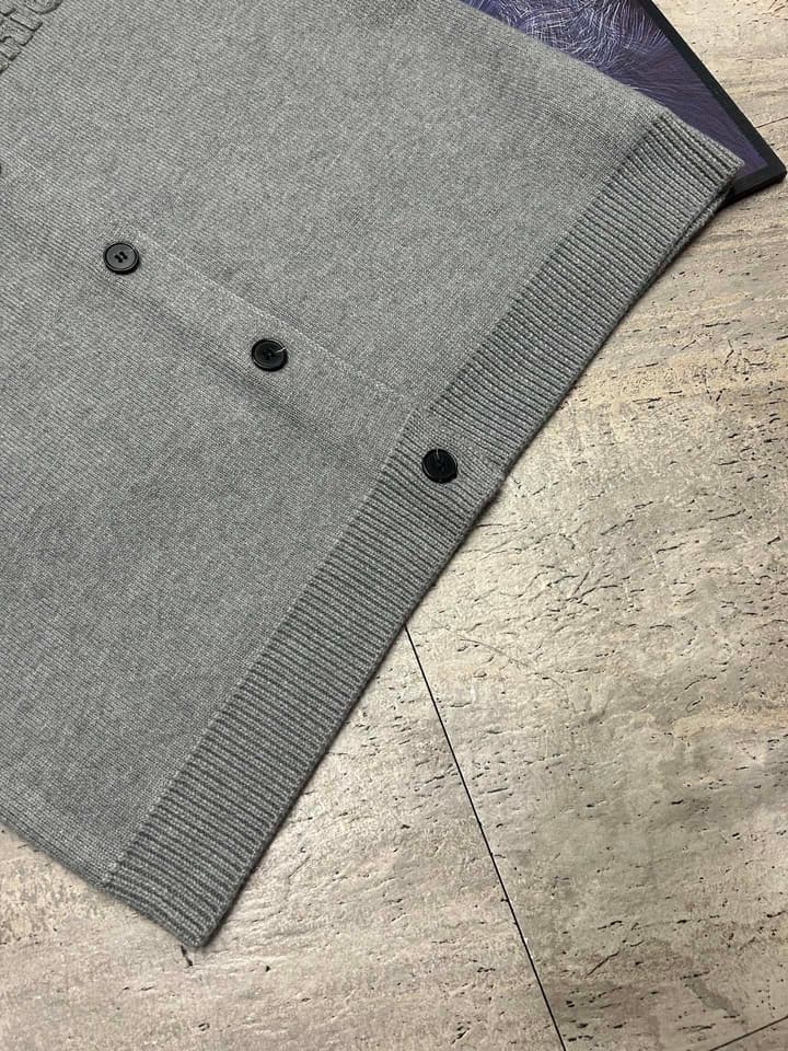 Miu Miu Logo Wool Blend Cardigan – 25FW