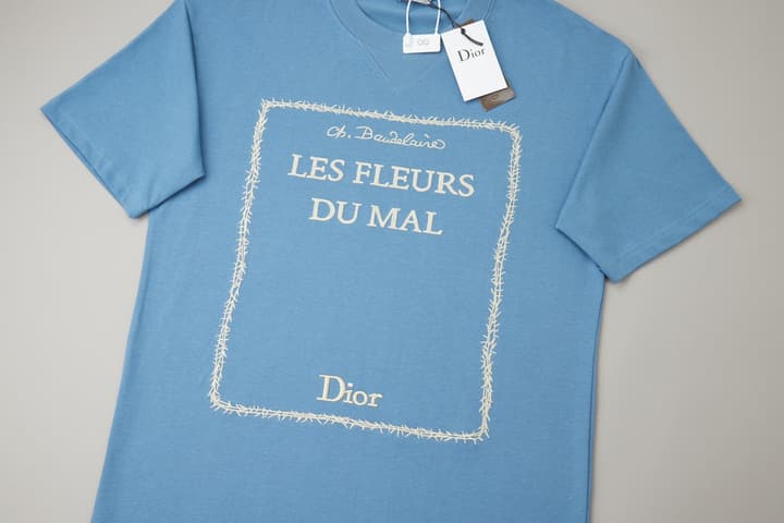 Dior CD Logo Embroidered T-Shirt – 26SS Early Spring Collection in Classic Black