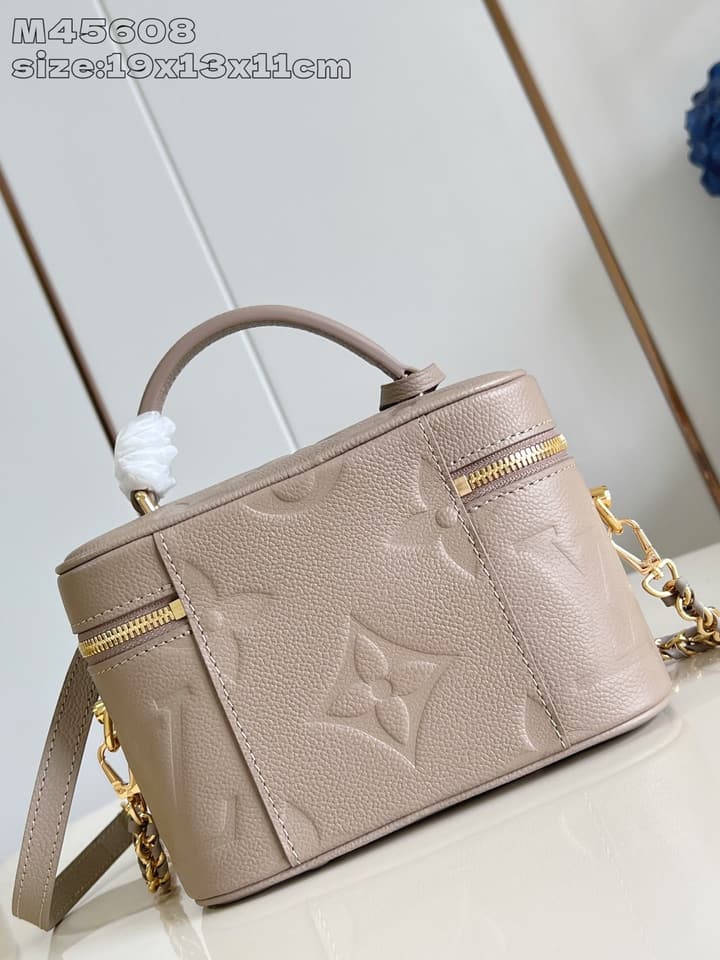 Louis Vuitton Vanity Small Handbag – Giant Monogram Embossed in Black