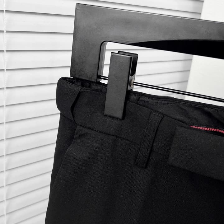 Saint Laurent Iconic Double-Breasted Trousers in Classic Black