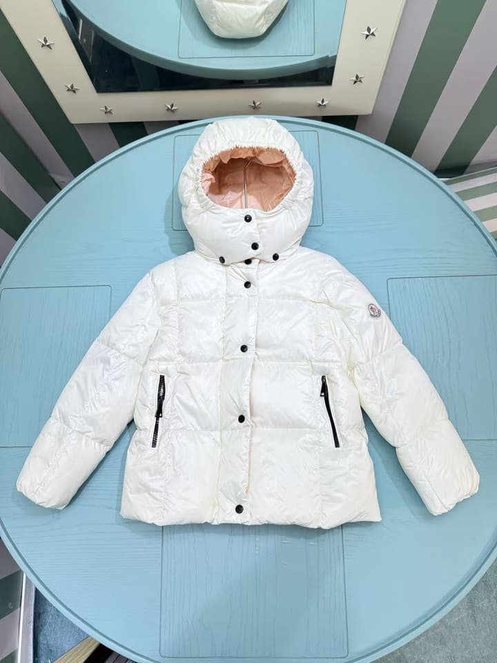 Moncler Children's Puffer Jacket – Kids Collection – 2025FW in Glossy Black