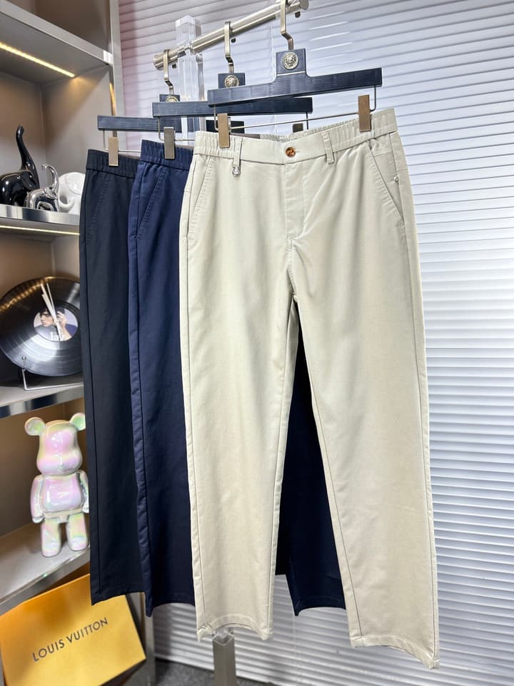 Loro Piana Tailored Casual Trousers – SS25/FW in Classic Black