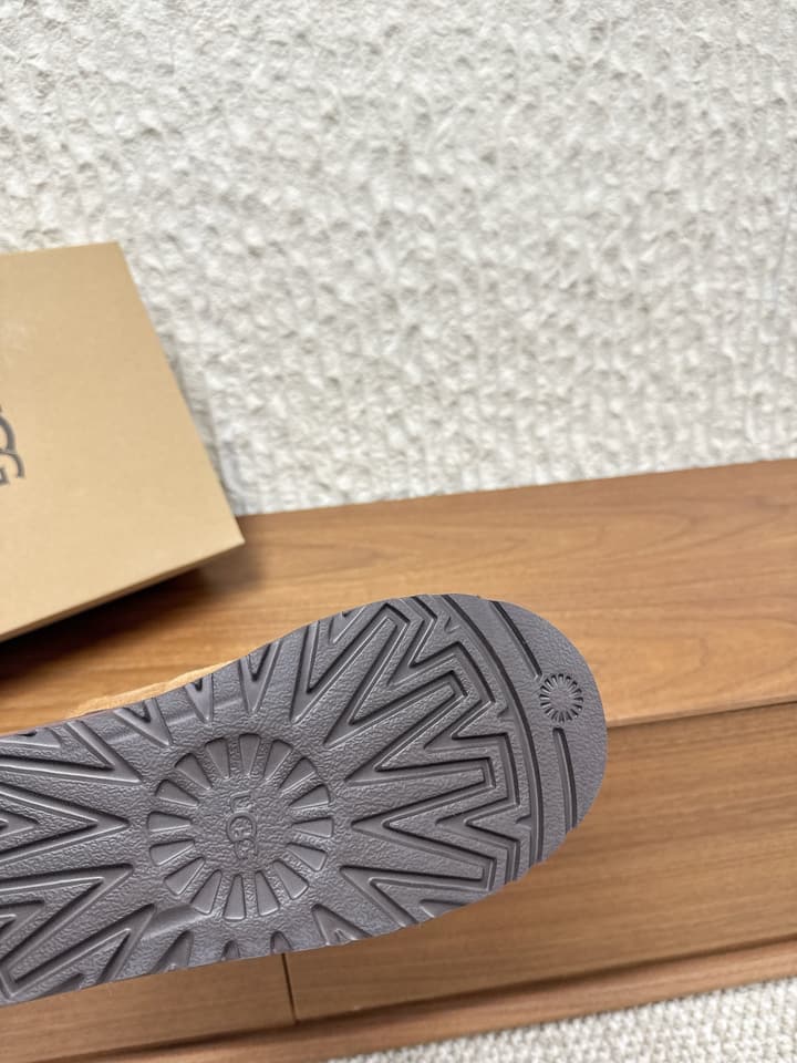 UGG Closed-Toe Fur-Lined Slippers – Autumn/Winter Collection in Black