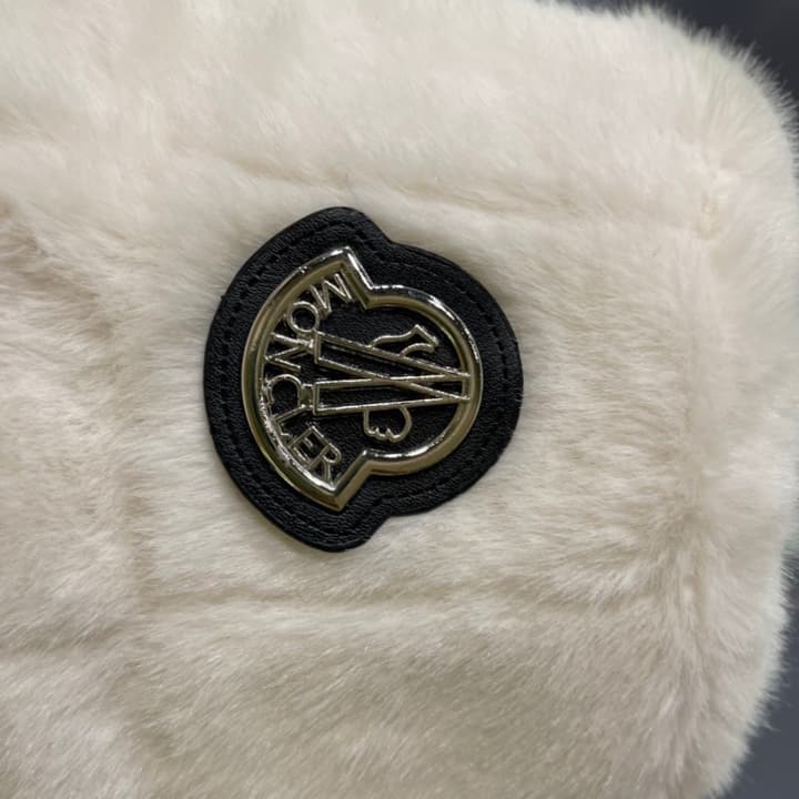 Moncler Fluffy Autumn/Winter Bucket Hat in Dark Gray Sherpa