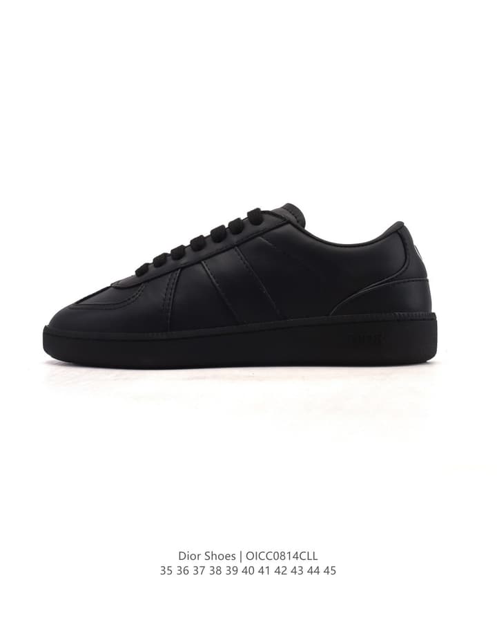 Dior Unisex White Platform Sneakers – Spring/Summer Collection – 25SS in Beige With Brown Stripe