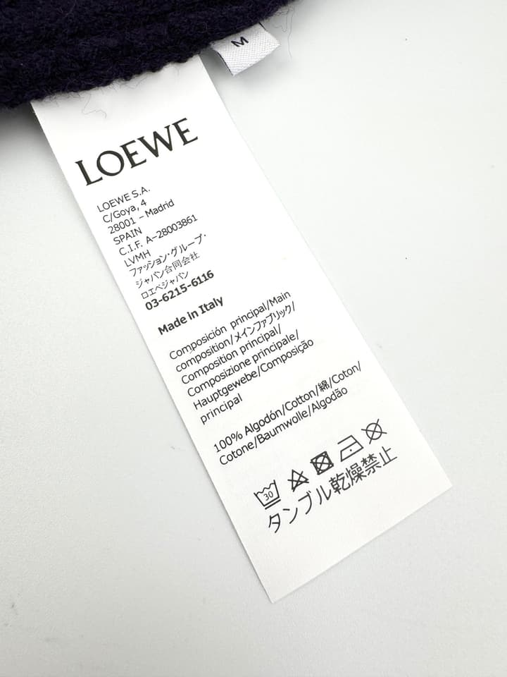 Loewe Anagram Embroidered Wool Cardigan