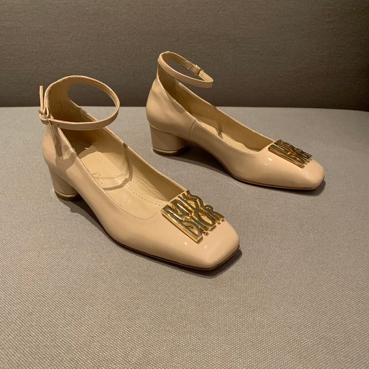 Dior Miss Dior Patent Leather Pumps – 24FW in Nude Patent Leather