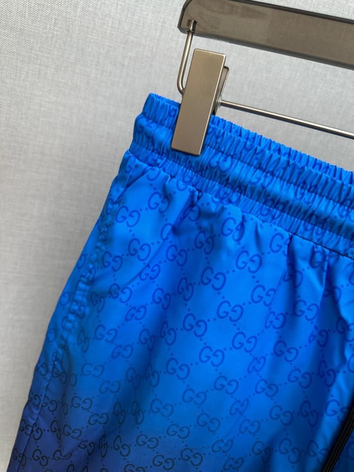 Gucci Men's Casual Beach Shorts – 2025SS in Beige GG Monogram