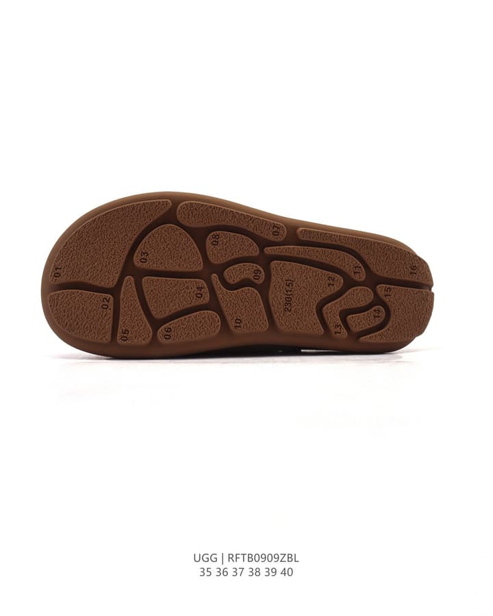 UGG Sheepskin-Lined Winter Slippers in Chestnut Brown Suede