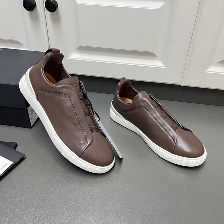Zegna Triple Stitch Secondskin Luxury Sneakers