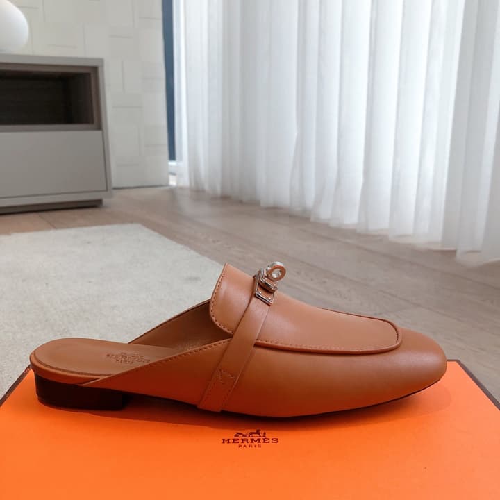 Hermes Eclair Sandals – 2025 New Collection in Black Leather