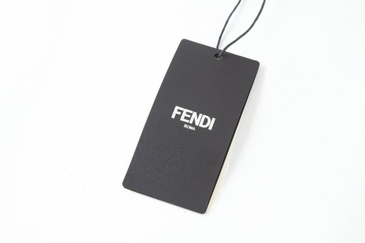 Fendi Embroidered Logo Knit Pullover in Charcoal Grey With Fendi Logo