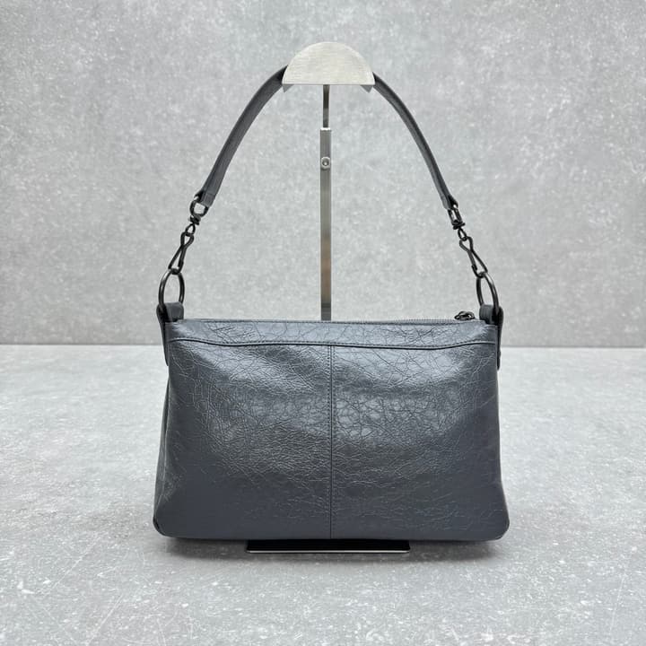 Balenciaga Le City Moto Hobo Bag – 25FW in Oil Wax Black