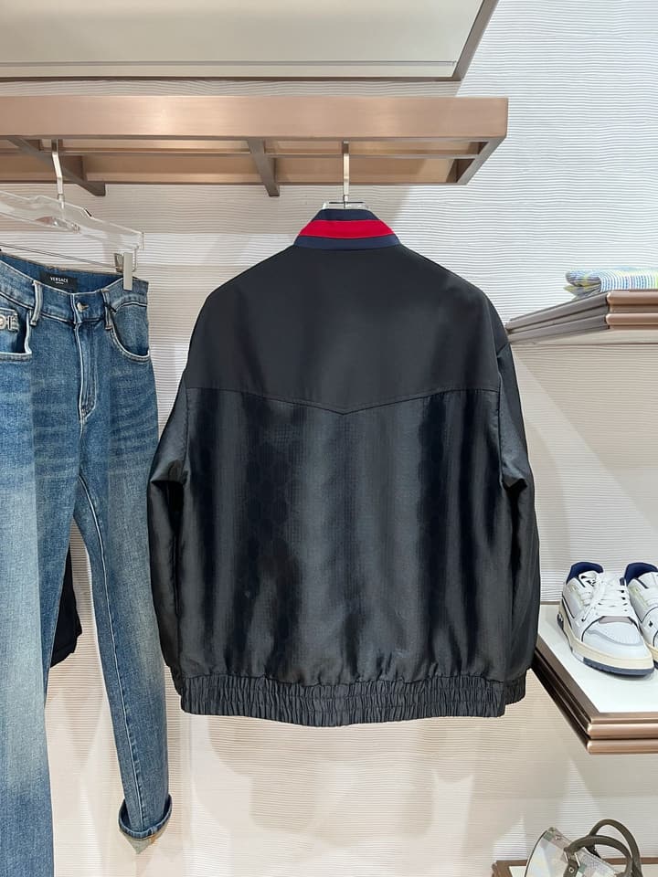 Gucci New Collection Runway Jacket in White And Navy Checkered