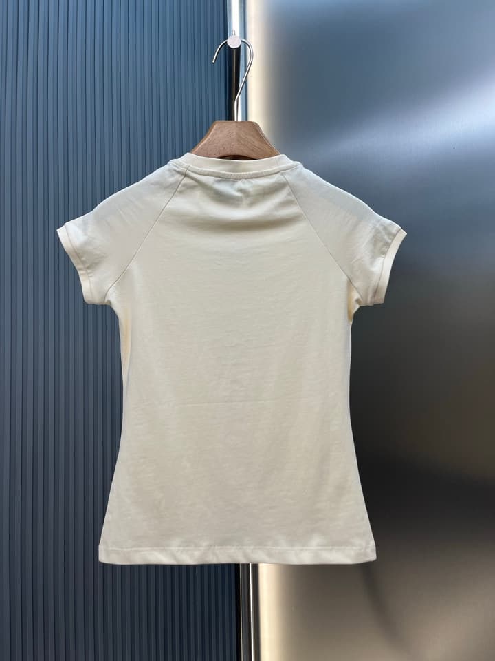 Loewe Cotton Mosaic Anagram Embroidered T-Shirt in Navy Blue