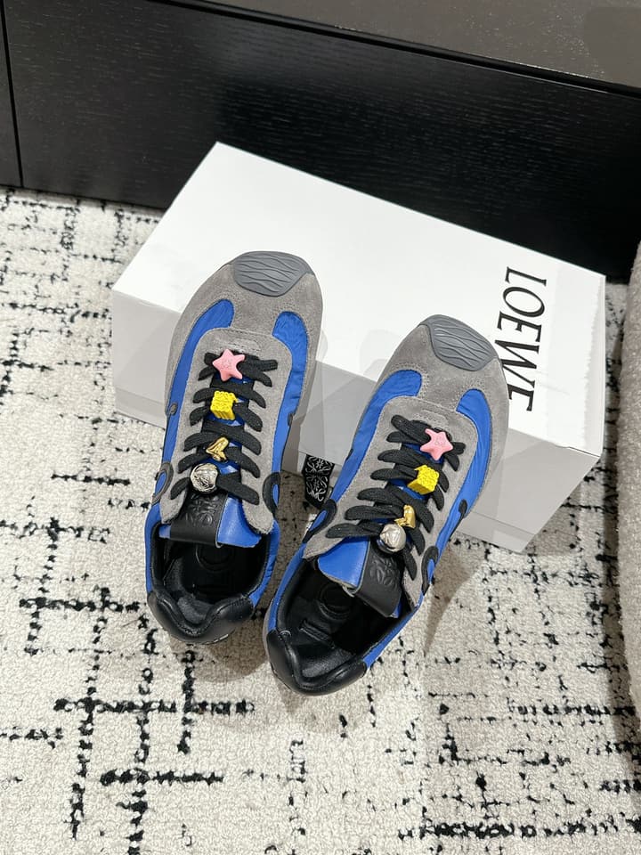 Loewe Ballet Runner 2.0 Unisex Sneakers – 2025 Collection in White And Light Blue