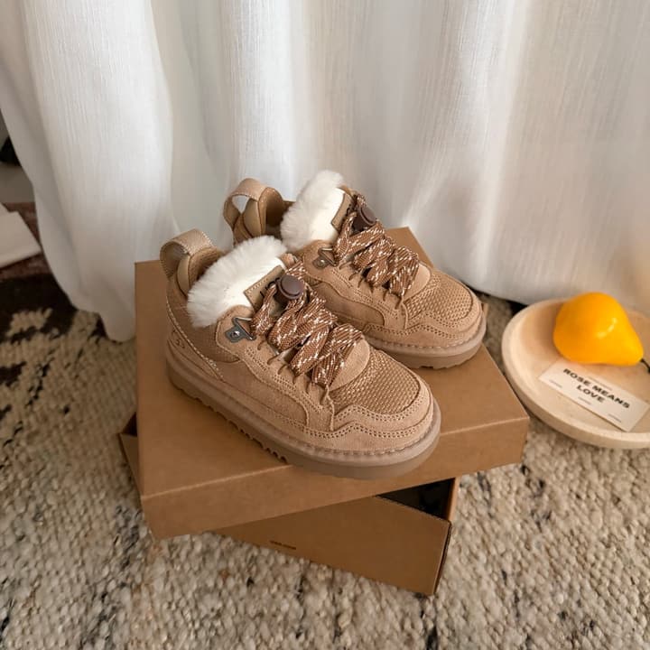 UGG Lowmel Casual Sneakers – Kids Collection in Rich Brown
