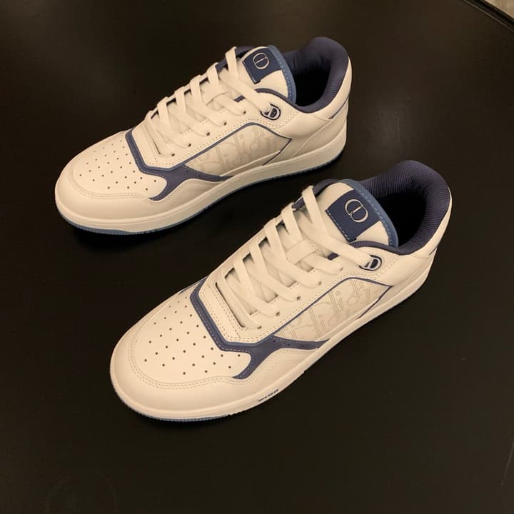 Dior B27 Uptown HYLTON NEL Limited Edition Low-Top Sneakers in White And Black