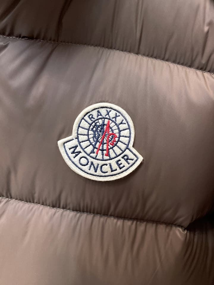 Moncler Stand Collar Embossed Down Jacket – Limited Edition in Black