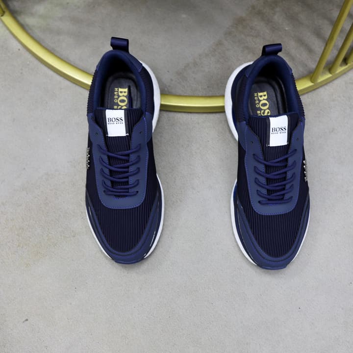 Boss 2024 Knit Sneakers – New Collection in Black Knit