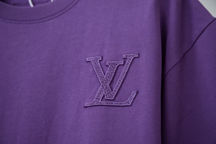 Louis Vuitton Embroidered Logo T-Shirt – 26SS Early Spring Collection in Black