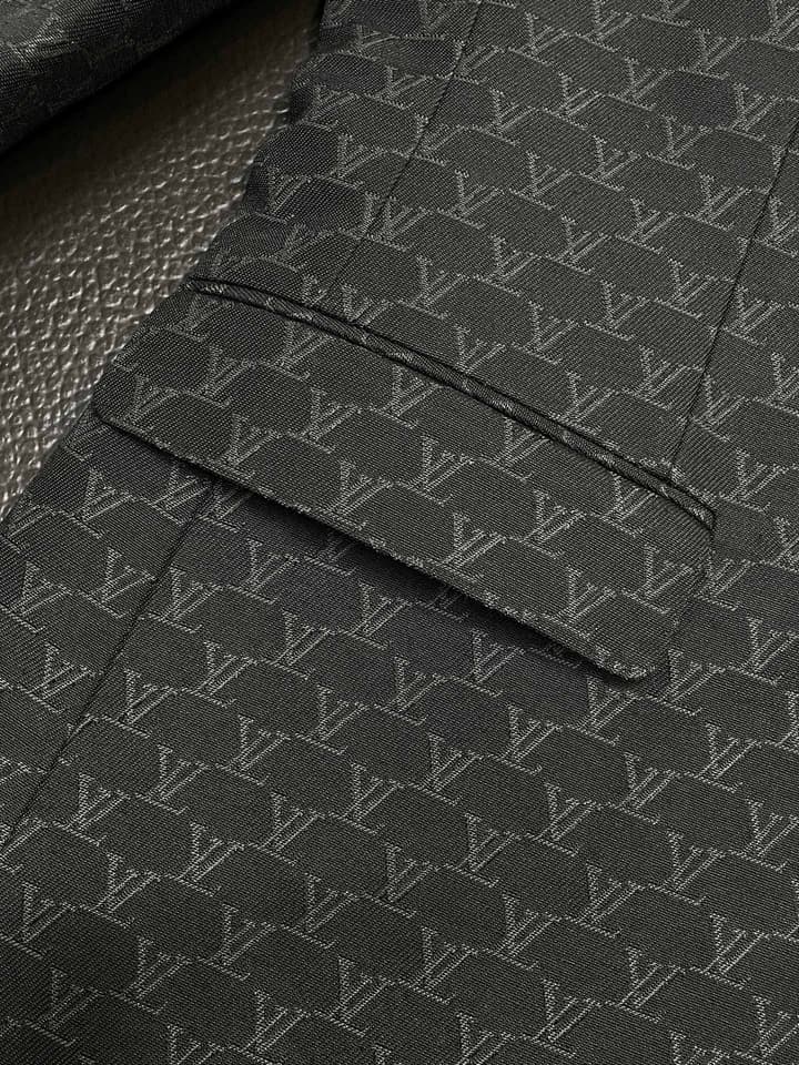 Louis Vuitton Exclusive Casual Blazer in Dark Gray Monogram Blazer