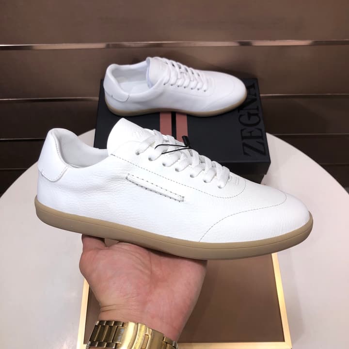 Zegna 232 Suede and Leather Sneakers