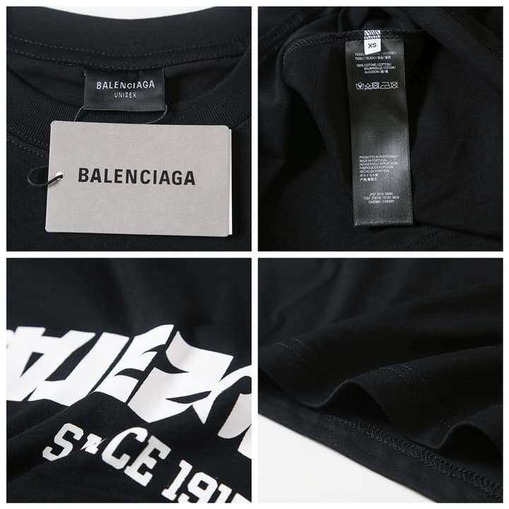 Balenciaga Inverted Garbled Letter Print T-Shirt – 26SS in Black