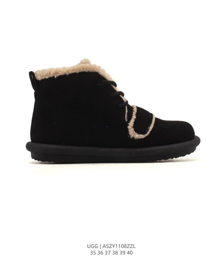 UGG Mid-Height Sheepskin Snow Boots in Light Taupe