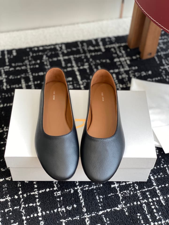 The Row Mary Jane Ballet Flats – 25SS Spring/Summer Collection in Charcoal