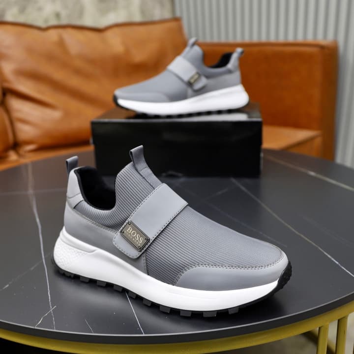 Boss Men's Knit Sport Sneakers