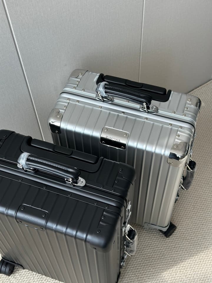 Rimowa 973 Retro Aluminum-Magnesium Luggage in Black