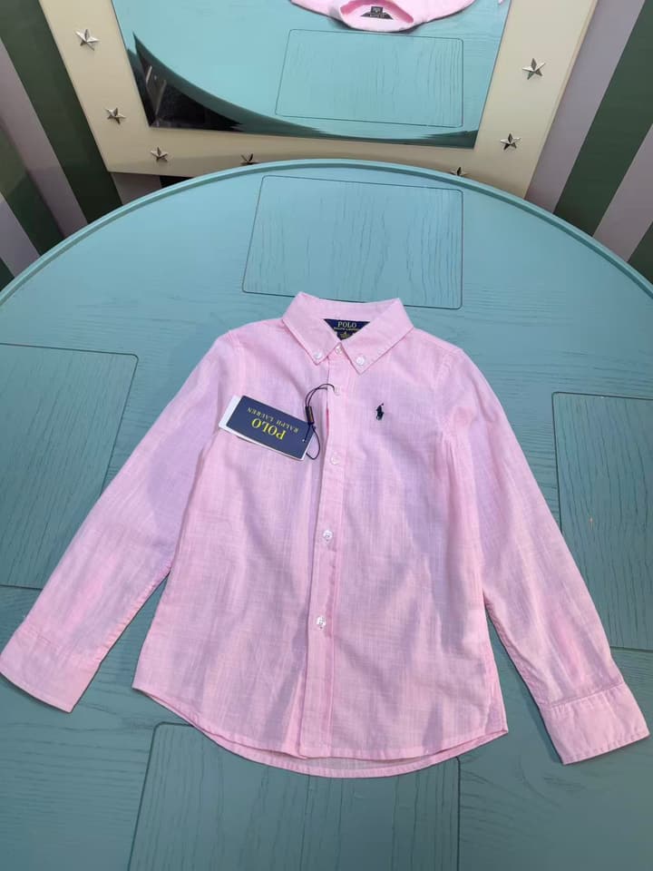 Ralph Lauren Polo Kids Embroidered Shirt – 2025SS – Kids Collection in Null