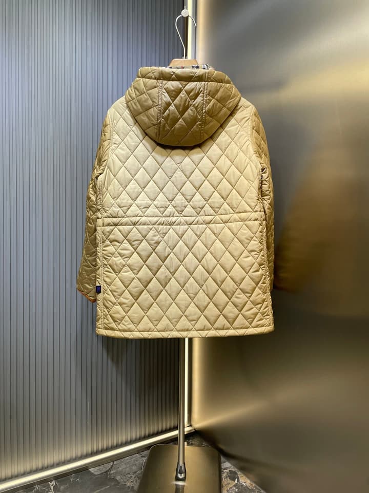 Burberry Checkerboard Padded Jacket in Black