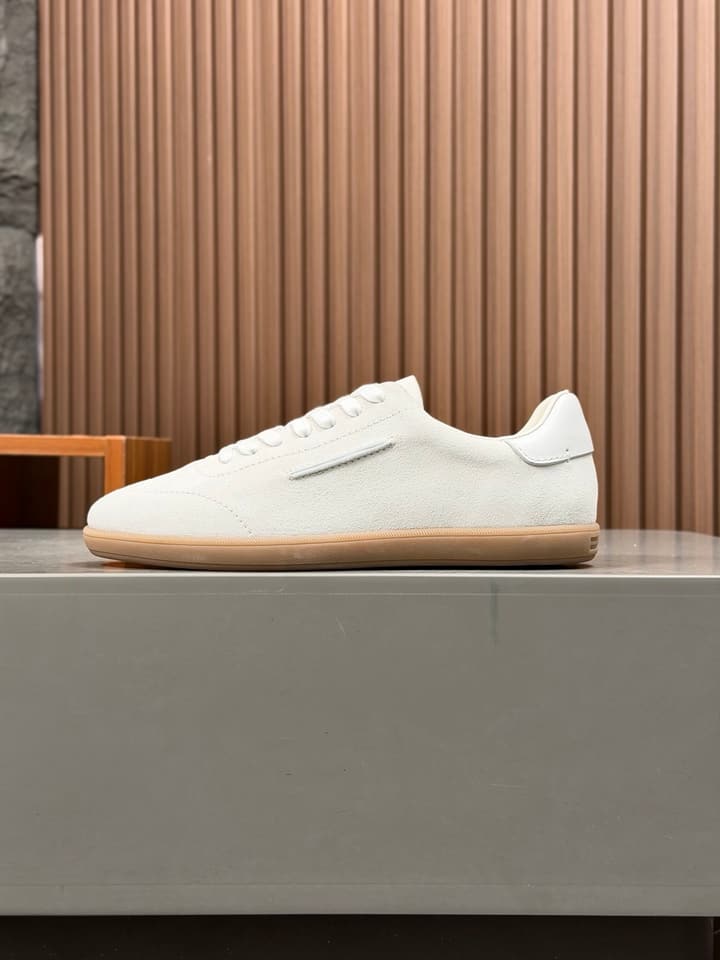 Zegna Old Money Suede Casual Sneakers