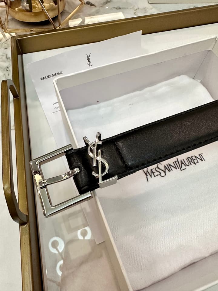 Saint Laurent Classic Leather Belt – 3.0cm