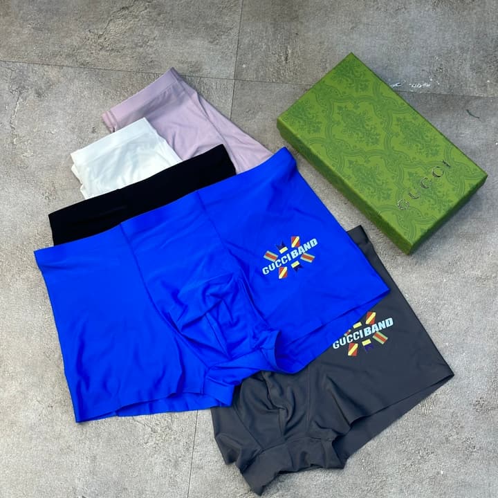 Gucci Seamless Ice Silk Men's Underwear Set