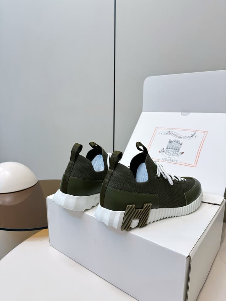 Hermes H Classic Couple Sneakers in Black